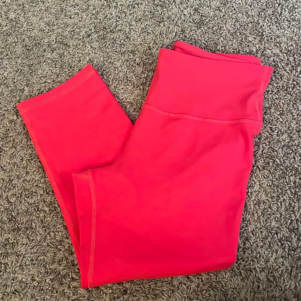 Old Navy crop leggings - hot pink - size L